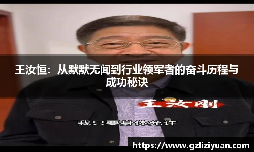王汝恒：从默默无闻到行业领军者的奋斗历程与成功秘诀